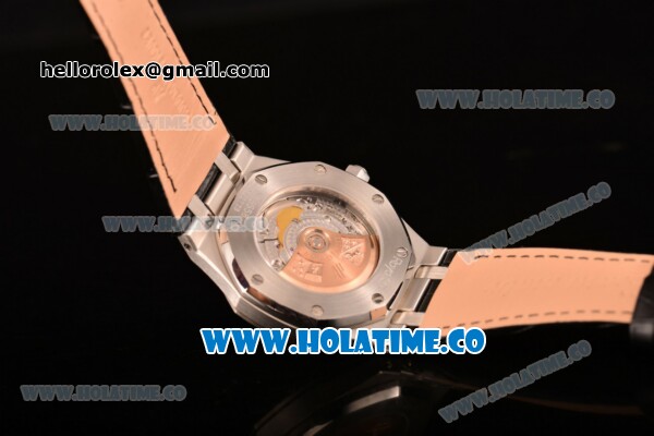Audemars Piguet Royal Oak 39MM Swiss ETA 2824 Automatic Steel Case with Grey Dial Black Leather Strap and Stick Markers (BP) - Click Image to Close